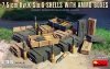 MiniArt 35457 7,5 cm Kw.K Stu.G SHELLS WITH AMMO BOXES 1/35